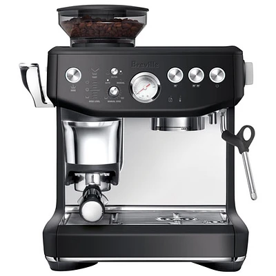 Machine à espresso Barista Express Impress de Breville avec mousseur et moulin à café - Truffe noire