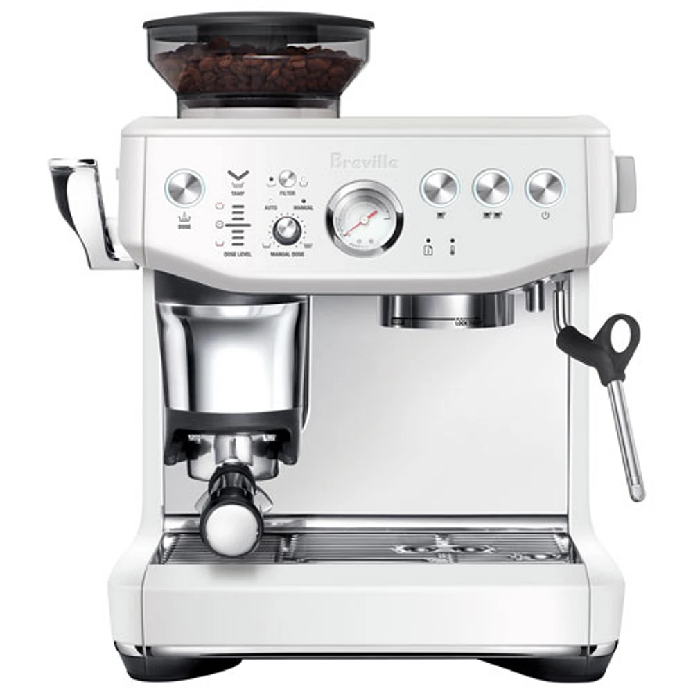 Machine à espresso Barista Express Impress de Breville avec mousseur et moulin à café - Sel de mer