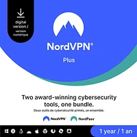 NordVPN Plus (PC/Mac) - 10 Devices - 1 Year - Digital Download