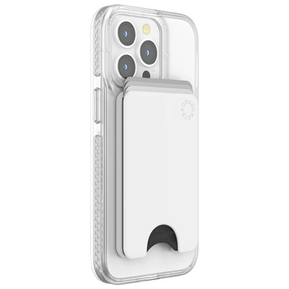 Portefeuille de téléphone MagSafe PopWallet de PopSockets - Blanc