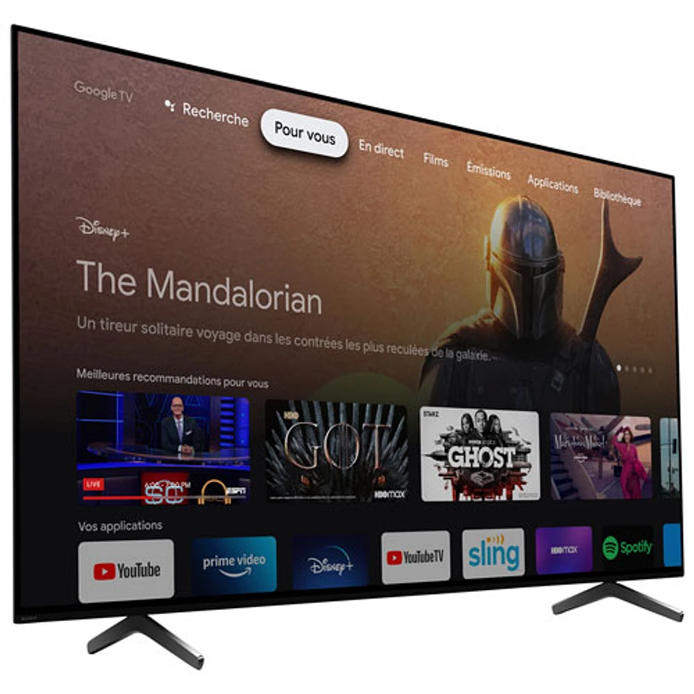 Téléviseur intelligent Google HDR DELO UHD 4K de 65 po BRAVIA XR A75L de Sony (XR65A75L)