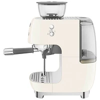 Machine à espresso manuelle de Smeg avec mousseur et moulin à caf