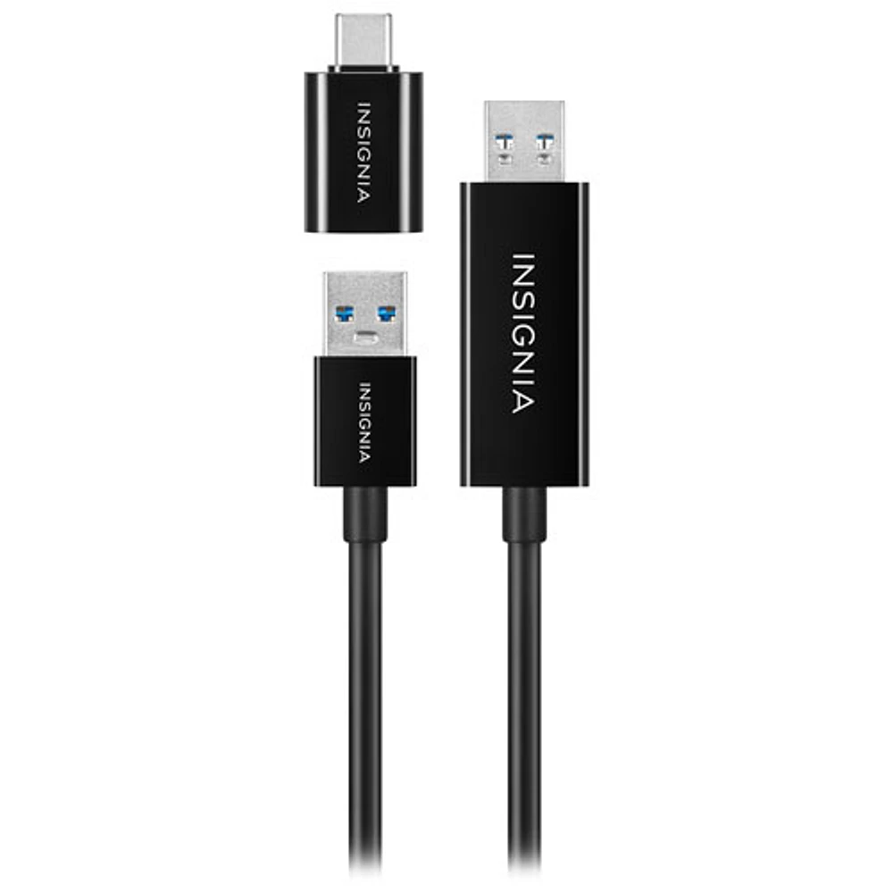 Câble USB-C vers C 3.0 de 1,83 m (6 pi) d'Insignia avec adaptateur USB-C (NS-PCK336C-C)