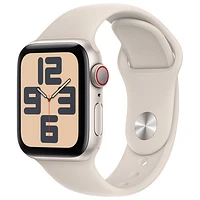 TELUS Apple Watch SE (GPS + Cellular) 40mm Starlight Aluminum Case w/Starlight Sport Band