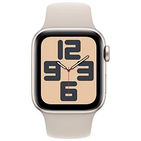 TELUS Apple Watch SE (GPS + Cellular) 40mm Starlight Aluminum Case w/Starlight Sport Band