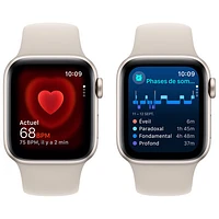 TELUS Apple Watch SE (GPS + Cellular) 40mm Starlight Aluminum Case w/Starlight Sport Band