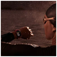 Apple Watch Series 9 (GPS + Cellular) avec boîtier de 45 mm en acier inoxydable doré et bracelet milanais doré par Rogers - Grand - Financement mensuel