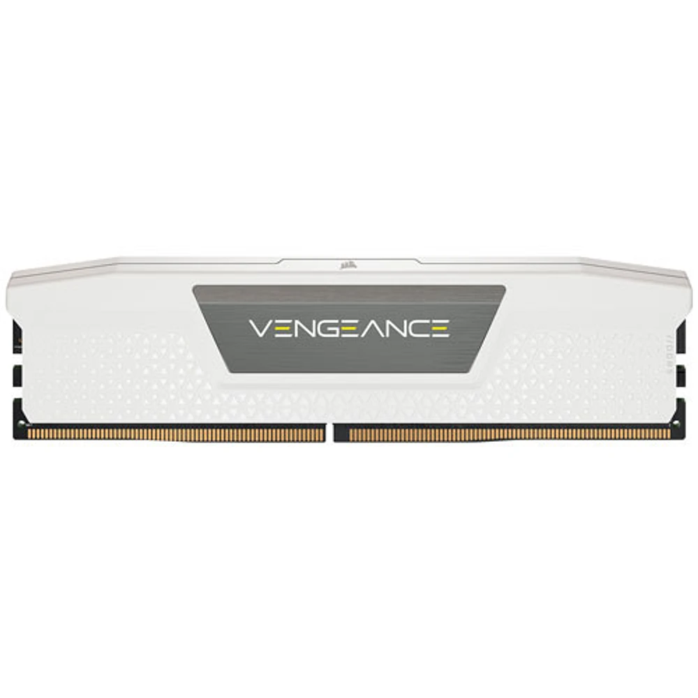 Mémoire DDR5 32 Go (2 x 16 Go) 6000 MHz Vengeance de Corsair pour PC (CMK32GX5M2E6000C36W) - Blanc