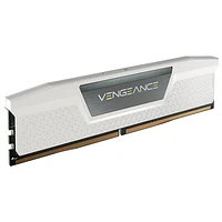 Mémoire DDR5 32 Go (2 x 16 Go) 6000 MHz Vengeance de Corsair pour PC (CMK32GX5M2E6000C36W) - Blanc