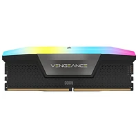 Mémoire DDR5 32 Go (2 x 16 Go) 6000 MHz Vengeance RGB de Corsair pour PC (CMH32GX5M2E6000C36) - Noir