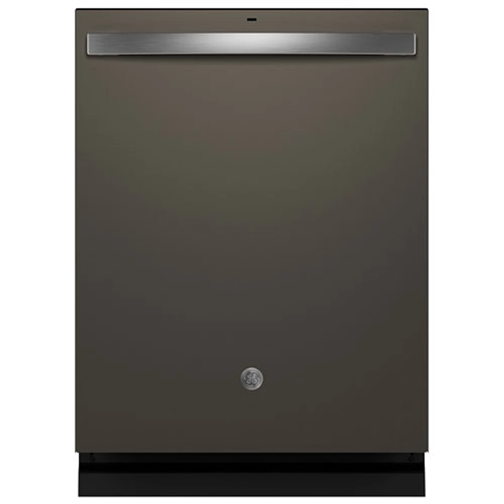 Lave-vaisselle encastrable 24 po 47 dB avec troisième panier de GE (GDT650SMVES) - Ardoise