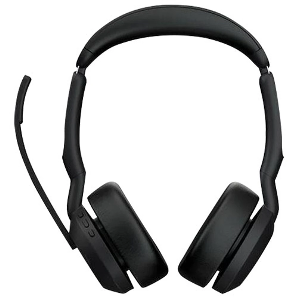 Jabra Evolve2 55 On-Ear Noise Cancelling Bluetooth Headphones - Black