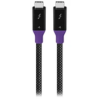 Insignia 1m (3.3 ft.) Braided Thunderbolt 4 USB-C to USB-C Cable (NS-PC3T433B23-C) - Black