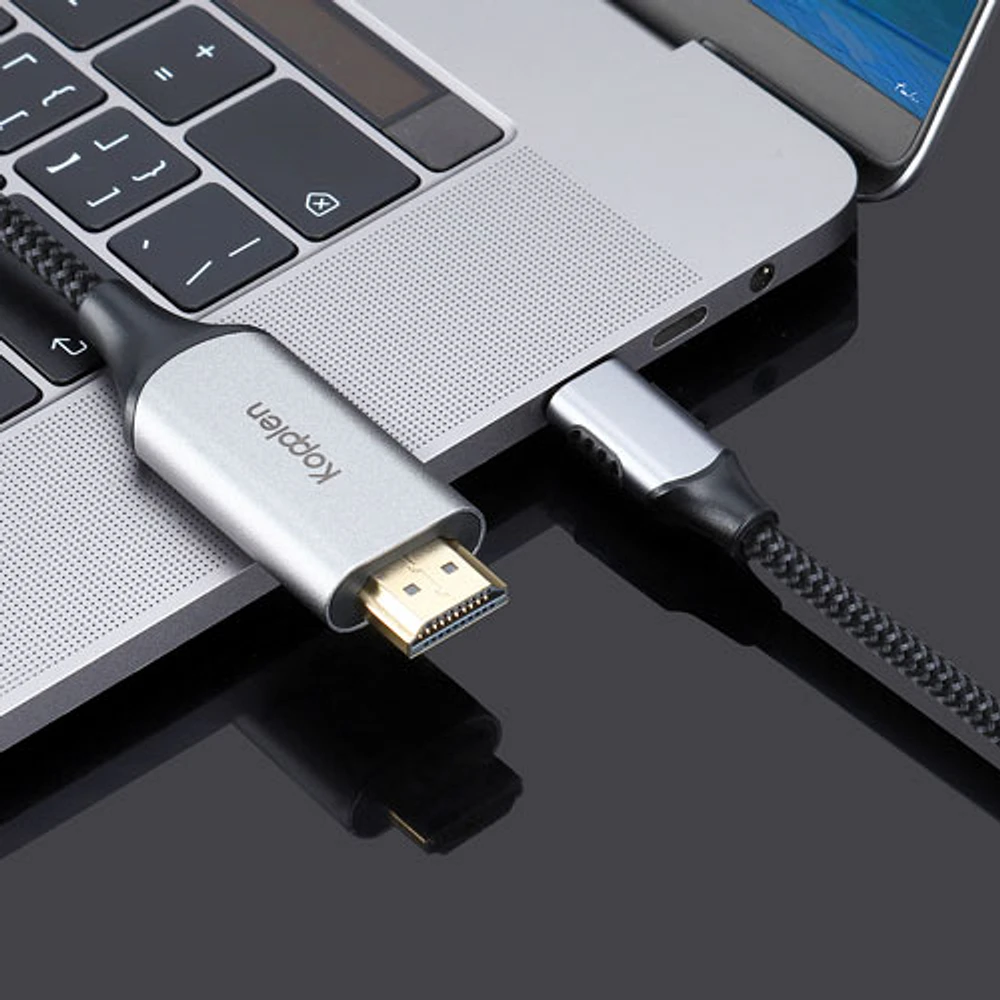 Câble USB-C à HDMI 4K de 1,8 m (6 pi) de Kopplen (CBL-CH02SGR)