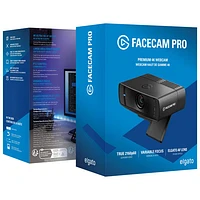 Elgato - Facecam Pro, True 4K60 Ultra HD Webcam SONY Starvis Sensor for Video Conferencing, Gaming and Streaming - Black