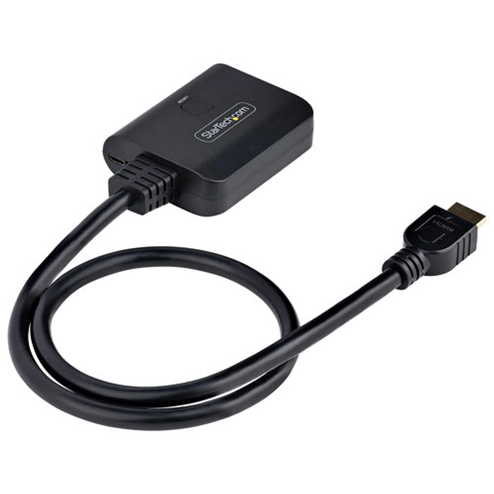 Répartiteur HDMI à 2 ports de StarTech (HDMI-SPLITTER-4K60UP) - Noir