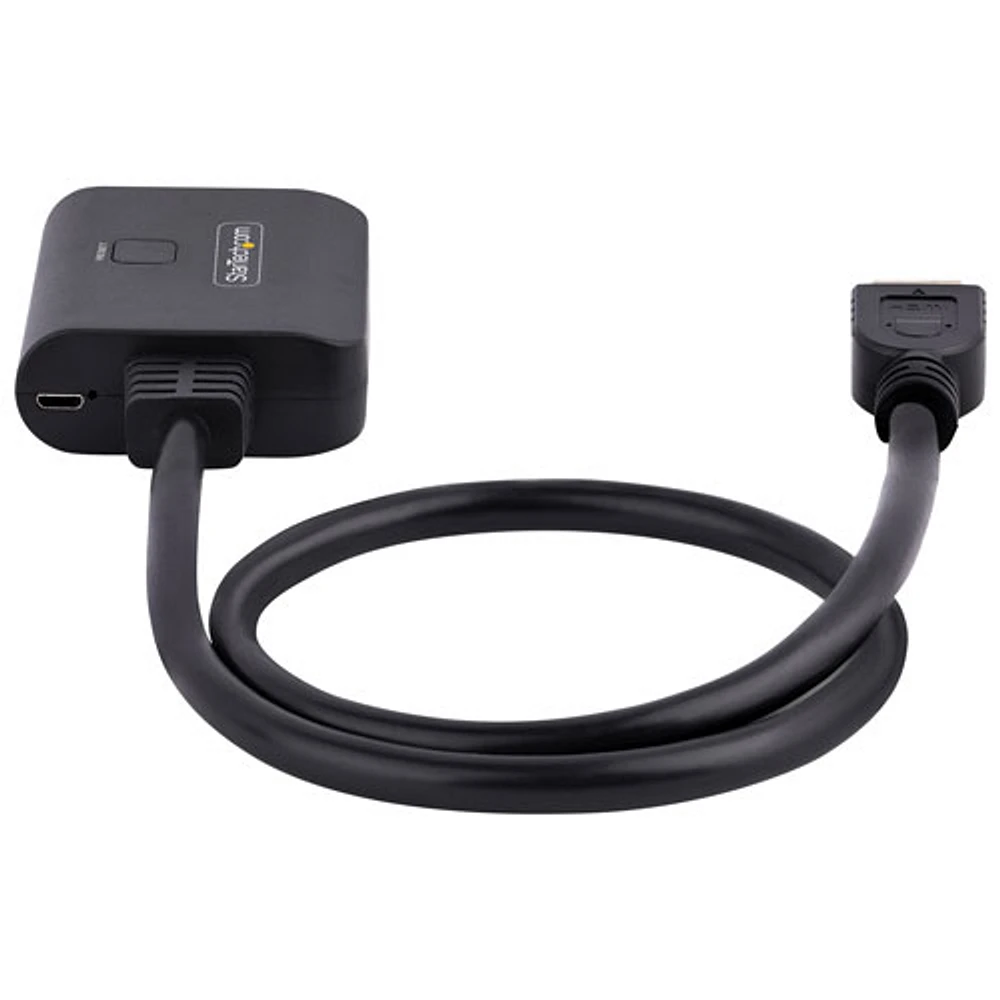 Répartiteur HDMI à 2 ports de StarTech (HDMI-SPLITTER-4K60UP) - Noir