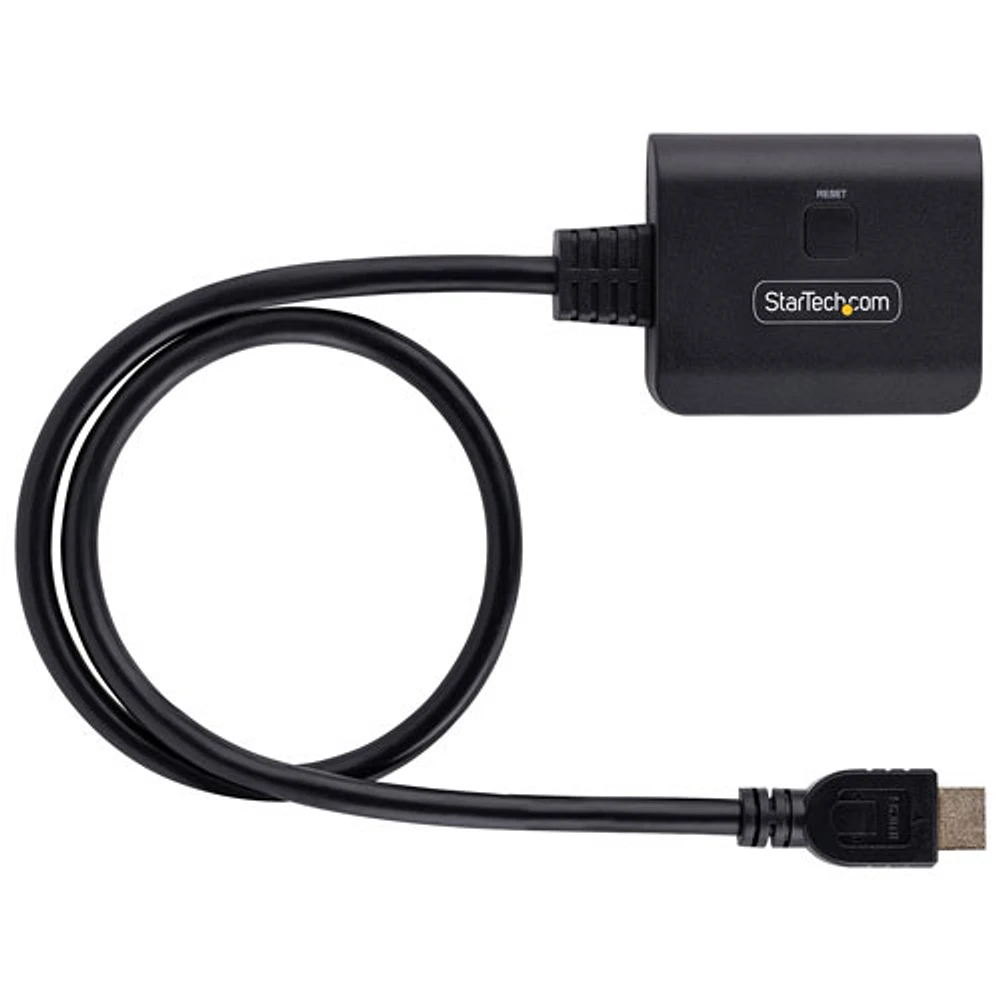 Répartiteur HDMI à 2 ports de StarTech (HDMI-SPLITTER-4K60UP) - Noir