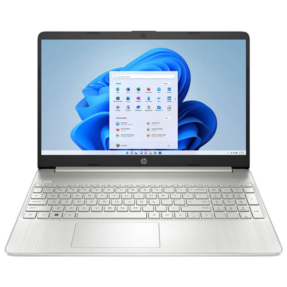 Portable de 15,6 po de HP - Argenté naturel (Ryzen 7 5700U d'AMD/SSD 512 Go/RAM 16 Go/Carte graphique Radeon d'AMD/Windows 11)