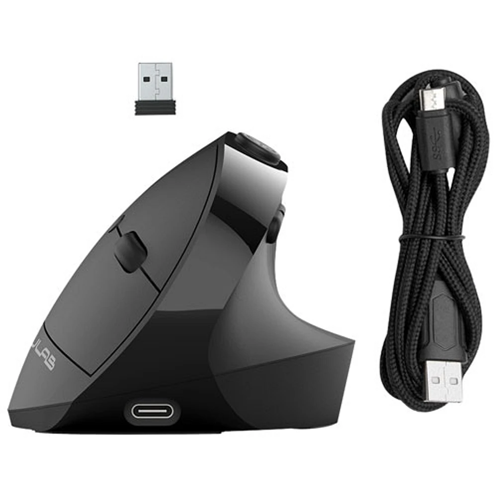 JLab JBuds Ergonomic Wireless Mouse - Black - Only at Best Buy
