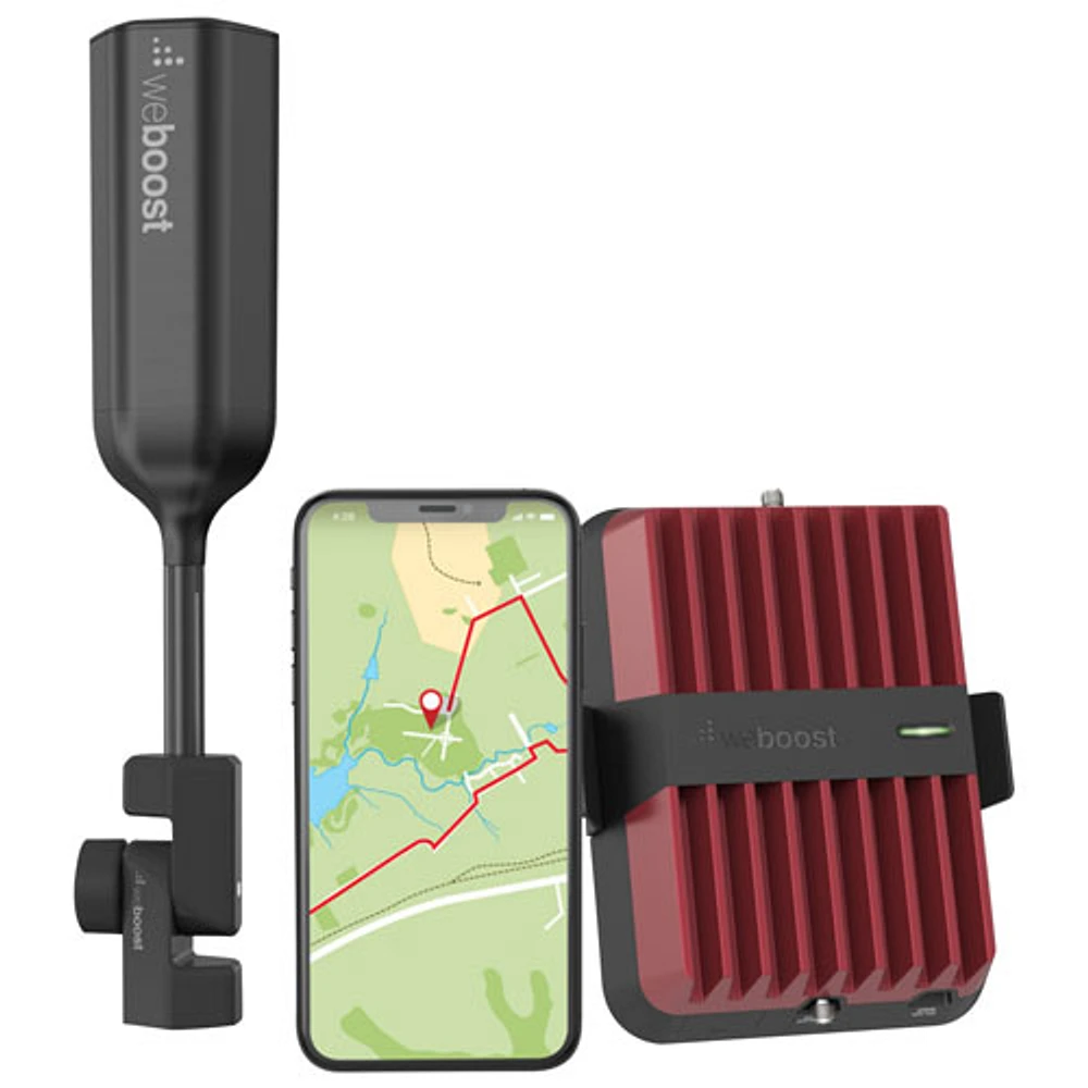 Trousse d'amplification de signal cellulaire pour véhicule DriveReach de weBoost (652061) - Noir/Rouge