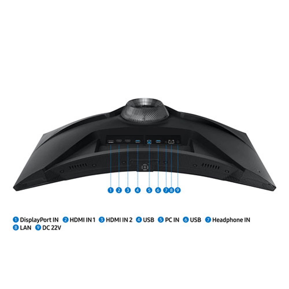 Moniteur de jeu FreeSync DEL incurvé VA QHD 240 Hz 27 po Odyssey G6 de Samsung avec temps de réponse 1 ms gris à gris (LS27BG652ENXGO) - Noir