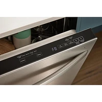 Whirlpool 24" 44dB Built-In Dishwasher with Stainless Steel Tub & Third Rack (WDT550SAPB) - Black