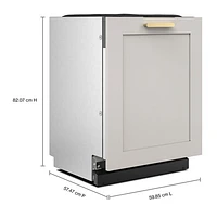 KitchenAid 24" 44dB Built-In Dishwasher w/ Stainless Steel Tub (KDTF324PPA) - Panel Ready