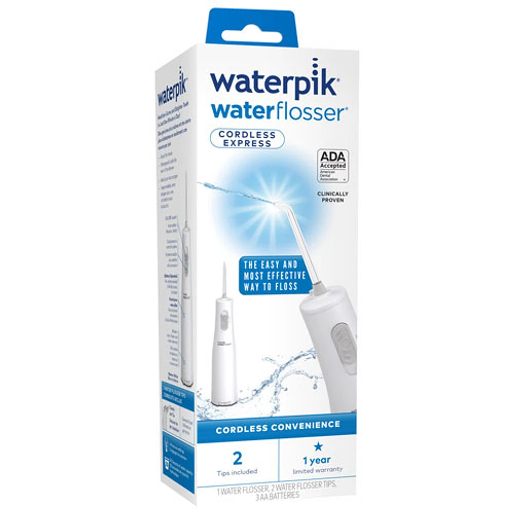 Hydropulseur sans cordon Express de Waterpik (WF-02W010) - Blanc