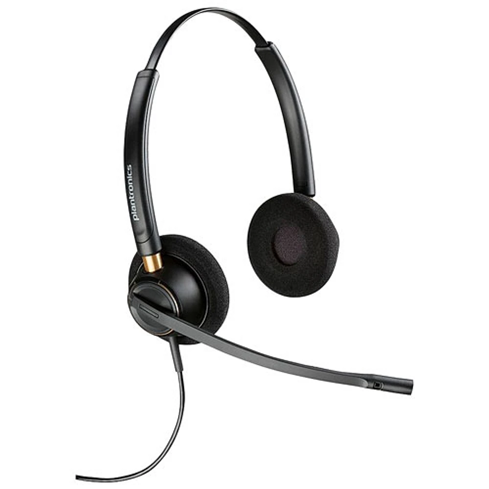 Hp Poly EncorePro 520 On-Ear Noise Cancelling Wired Headset - Black