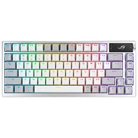 ASUS ROG Azoth Wireless NX Snow Mechanical with OLED Display Custom Gaming Keyboard - Moonlight White - Only at Best Buy