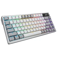 ASUS ROG Azoth Wireless NX Snow Mechanical with OLED Display Custom Gaming Keyboard - Moonlight White - Only at Best Buy