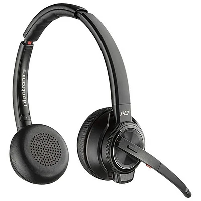 HP Poly Savi 8220-M On-Ear Noise Cancelling True Wireless Headset - Black