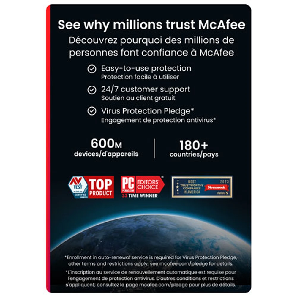 McAfee Total Protection (PC/Mac/iOS/Android) - 5 appareils - 2 ans - Exclusivité de Best Buy
