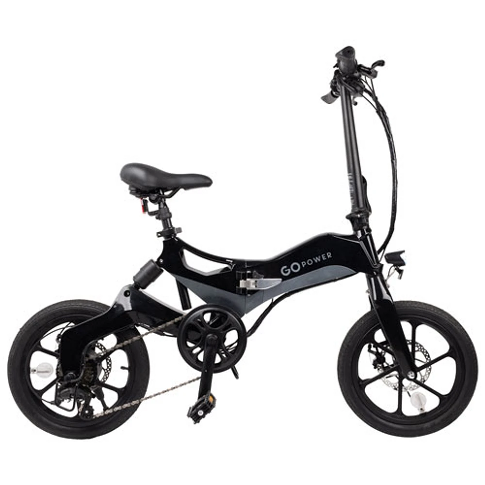 Vélo de ville électrique repliable et compact GoKlik de GoPowerBike (moteur de 350 W/autonomie maximale de 48 km/vitesse maximale de 25 km/h) - Partenaire de détail exclusif