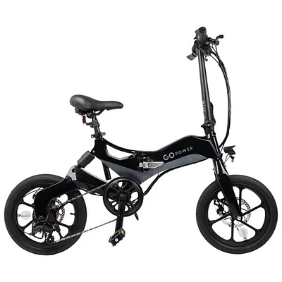 Vélo de ville électrique repliable et compact GoKlik de GoPowerBike (moteur de 350 W/autonomie maximale de 48 km/vitesse maximale de 25 km/h) - Partenaire de détail exclusif