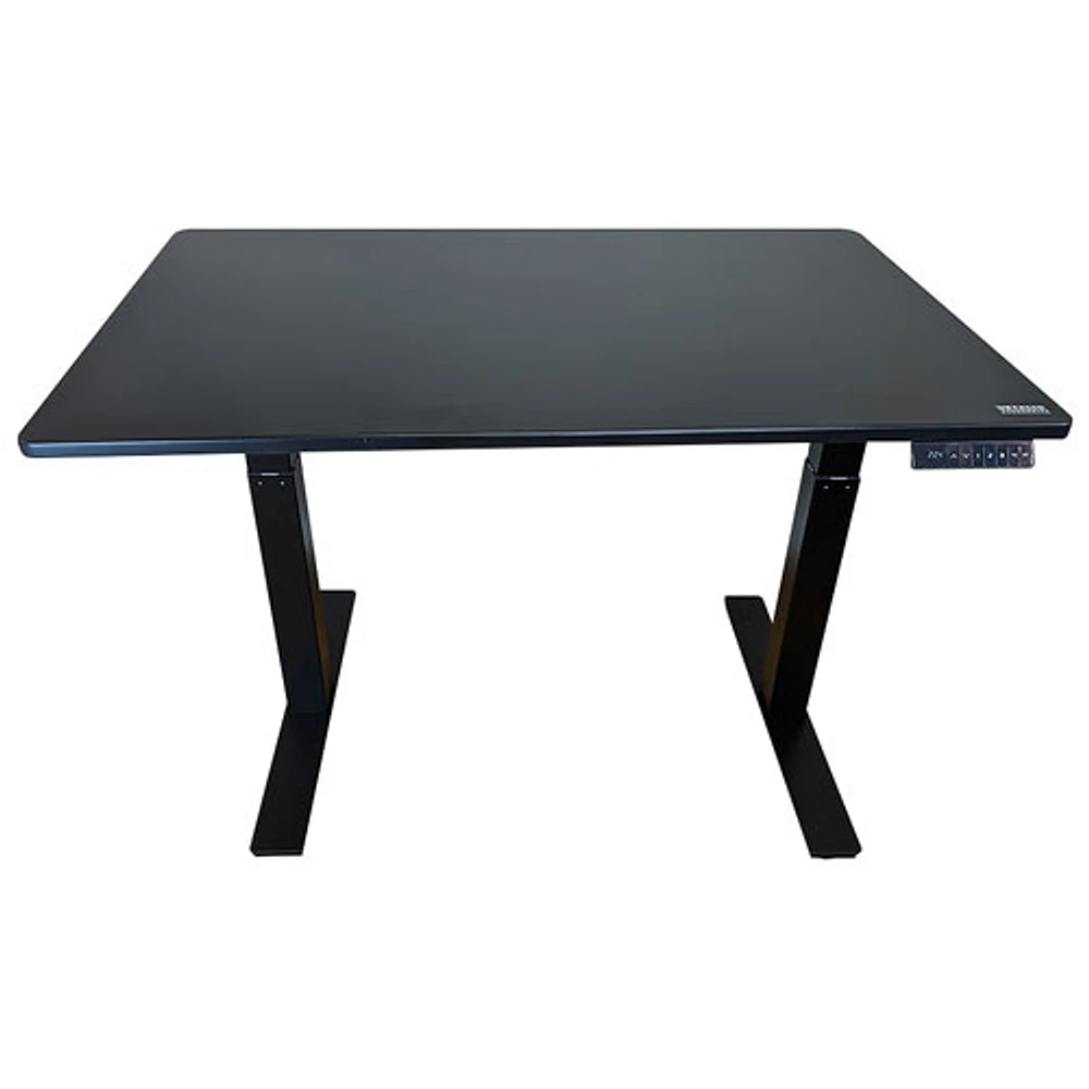 Bureau assis/debout électrique à hauteur ajustable de 60 po Rise Up d'Uncaged Ergonomics - Noir