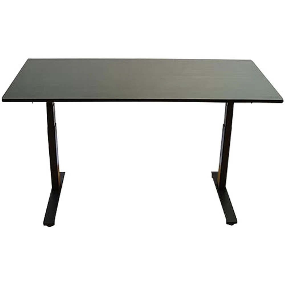 Bureau assis/debout électrique à hauteur ajustable de 60 po Rise Up d'Uncaged Ergonomics - Noir