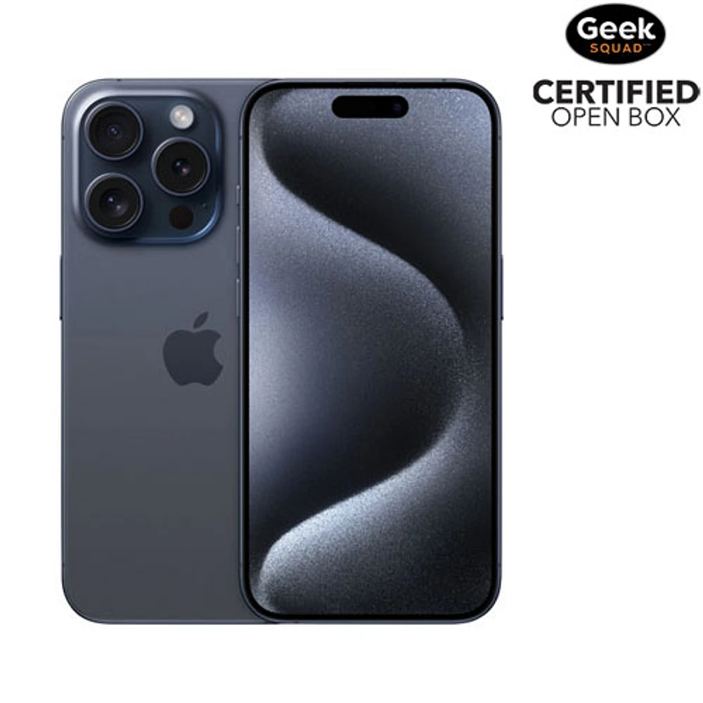 Open Box - Apple iPhone 15 Pro 128GB - Blue Titanium - Unlocked