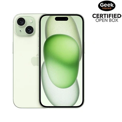 Boîte ouverte - iPhone 15 de 128 Go d'Apple - Vert - Déverrouillé