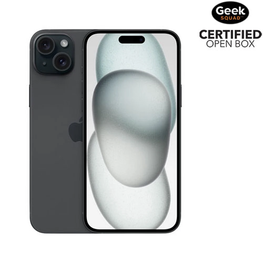 Boîte ouverte - iPhone 15 Plus de 128 Go d'Apple - Noir - Déverrouillé