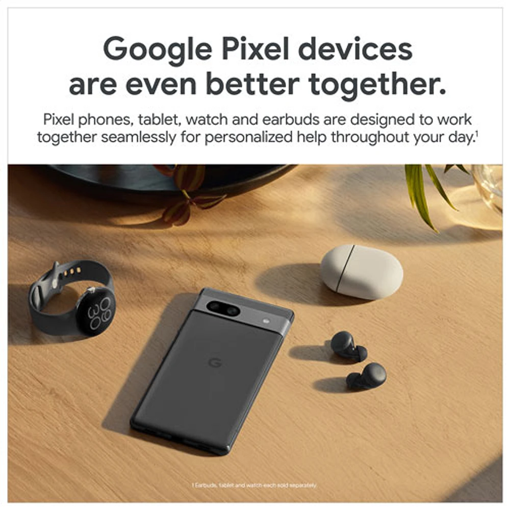 Bell Google Pixel 7a128GB - Carbon - Monthly Financing