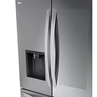 LG 36" 26 cu. ft. Smart Mirror InstaView Counter-Depth MAX French Door Refrigerator (LLFOC2606S) - Stainless - Only at Best Buy