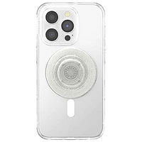 PopSockets PopGrip Universal Cell Phone Expanding Grip & Stand with MagSafe - Clear Glitter
