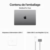 Apple MacBook Pro 14.2" (Fall 2023) - Space Grey (Apple M3/ 512GB SSD / 8GB RAM) - French
