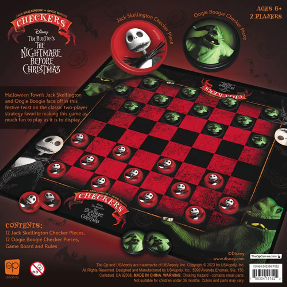 Jeu de dames : L'étrange Noël de monsieur Jack Disney Tim Burton