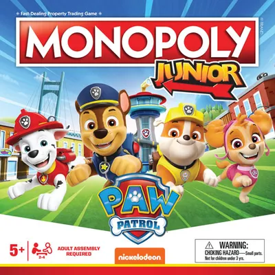Monopoly Junior: Jeu de société PAW Patrol - Anglais