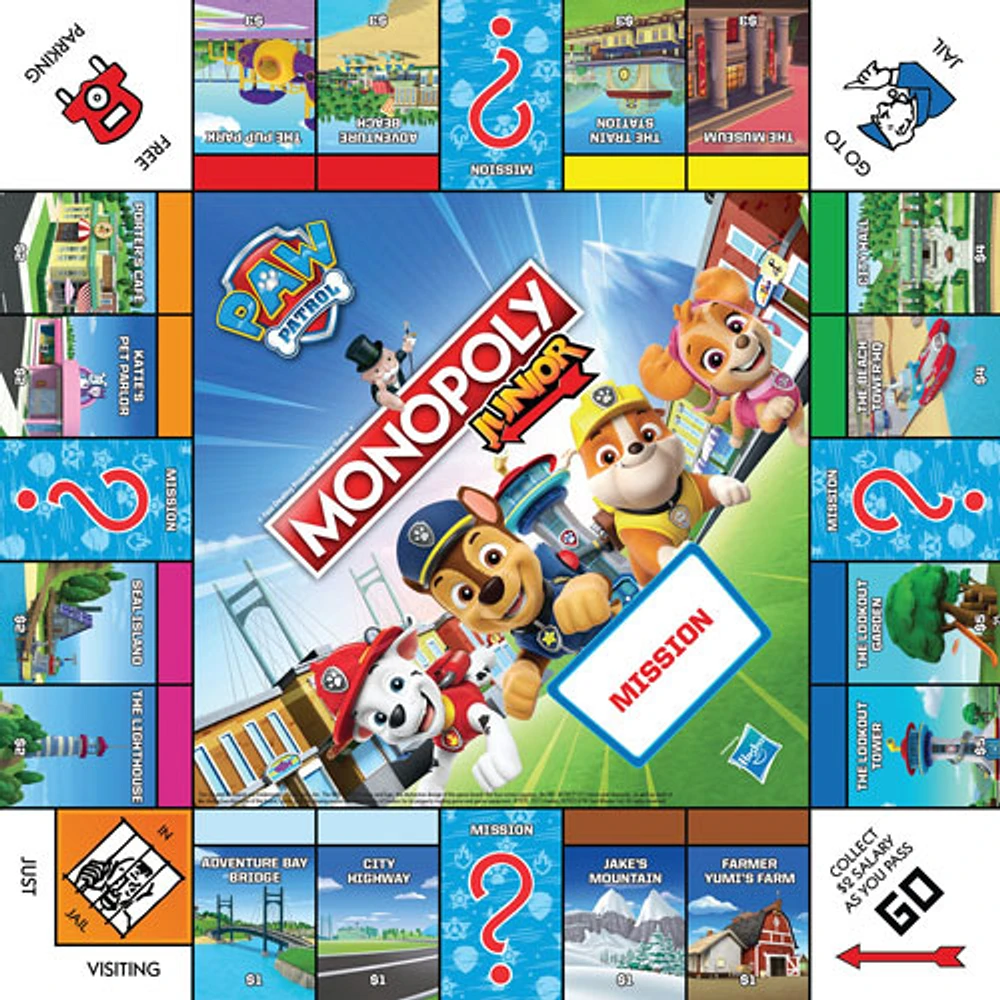Monopoly Junior: Jeu de société PAW Patrol - Anglais