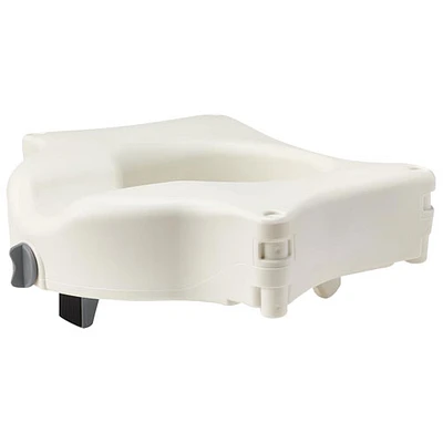 Siège de toilette surélevé très large de Medline - Blanc