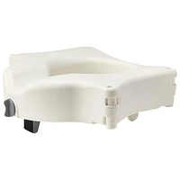 Siège de toilette surélevé très large de Medline - Blanc